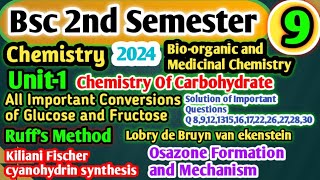 Bsc 2nd Semester Chemistry 2024 All Important Conversions Bioorganic and medicinal chemistry bsc [upl. by Caras334]