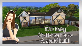 The ultimate 100 Baby Challenge house  A Sims 4 speed build [upl. by Kano205]