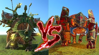 Ancient Stegadon VS Kdaai Destroyer Total War Warhammer 3 [upl. by Heigl]