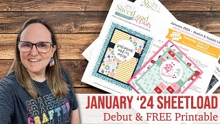 January 2024 SheetLoad of Cards  Kendras Card Challenge Collaboration  Debut amp FREE Printable [upl. by Remsen]