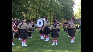 Atholl Highlanders Pipes amp Drums Playing at 2016 Blairsville Scottish Festival [upl. by Heti]