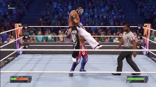 Rey Mysterio VS Kalisto  WWE PS 5 [upl. by Imekawulo672]