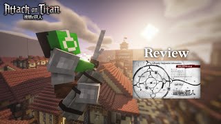 REVIEW DATAPACK ATTACK ON TITAN DI MINECRAFT JAVA EDITION [upl. by Ijneb]