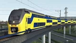 Train Simulator Enkhuizen  Amsterdam Centraal with NS VIRM [upl. by Frederica]