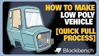 How To Make Low Poly Car  Blockbench Timelapse [upl. by Ahsinuq]