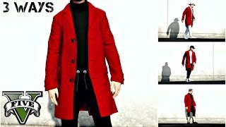 GTA Online 1 Overcoat 3 Outfits  3 Ways [upl. by Fanny]