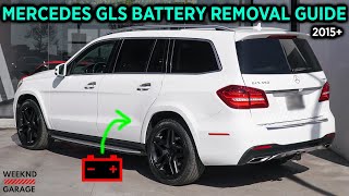 HOW TO REMOVE MERCEDES GLS BATTERY  QUICK GUIDE [upl. by Romito]