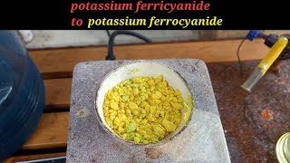 potassium ferricyanide to potassium ferrocyanide [upl. by Lawford]