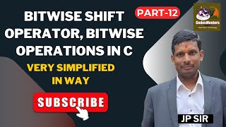 12 Bitwise Shift Operator Bitwise Operations in C Very Simplified in Way jpsir cprogramming [upl. by Regnij]