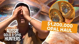 The Opal Whisperers Find LITERALLY The BIGGEST Opal In Outback Opal Hunters History [upl. by Akedijn]