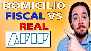 QUE es DOMICILIO FISCAL Y DOMICILIO REAL ✅ AFIP ARGENTINA [upl. by Marlyn]