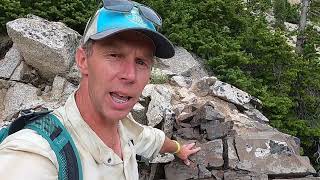 Amazing Eocene dike slicing granite in the rugged and scenic Sawtooth Mountains of Idaho [upl. by Eniamaj385]