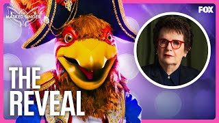 The Reveal Billie Jean King is Royal Hen  Season 10  The Masked Singer [upl. by Gabel]