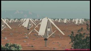 Square Kilometre Array SKA Animation 2010 [upl. by Nomsed]