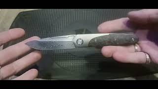 Sitivien ST245 Damascus knife [upl. by Harim]