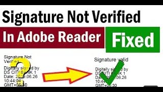 SignatureNotverified How To Validate Digital Signature in PDF  Signature Not Verified Aadhar Card [upl. by Geneva]