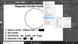 How To Draw Circles Inside Circle In Adobe Illustrator 2020  Repeate Shapes  Quick Tutorials [upl. by Mukund890]