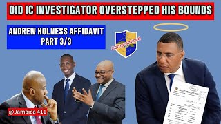 INTEGRITY COMMISSION Andrew Holness Cries foulThe IC Investigation Was Illegal [upl. by Aray]