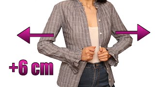 How to upsize a shirt or blouse to fit you perfectly [upl. by Aicek]