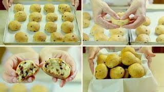 PANGOCCIOLI FATTI IN CASA RICETTA FACILE  Homemade Chocolate Chip Buns Easy Recipe [upl. by Attehcnoc]