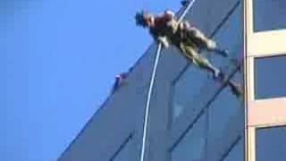 Aussie Rappel 290 foot highrise 7 seconds [upl. by Annaitsirhc]