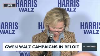 LIVE Gwen Walz campaigns in Beloit [upl. by Leohcin]