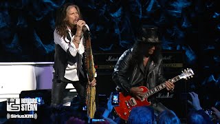 Steven Tyler Slash and Train “Dream On” at the Howard Stern Birthday Bash 2014 [upl. by Boles]