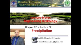 HCR 04 Hydrology Chapt 02 Lect 02 Precipitation [upl. by Olshausen]