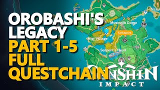 Orobashis Legacy Part V Genshin Impact All Repair the Ward Puzzles [upl. by Rhines]