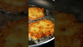 How EASY are these CRISPY Kartoffelpuffer German Potato Pancakes😮 Homemade Reibekuchen shorts [upl. by Edny]