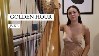 Golden Hour  JVKE Harp Cover [upl. by Annorah]