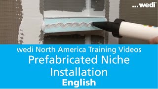 EN How to Install a wedi Prefabricated Niche [upl. by Lorre]