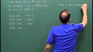 Aritmética  Aula 37  Problemas com calendários [upl. by Bran653]