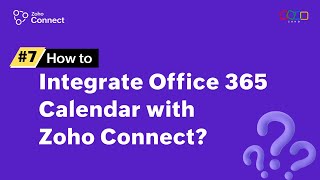 Integrating Office 365 Calendar with Zoho Connect [upl. by Lleinnad]