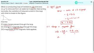 CBSE 2020 Q34 Paper 5 Set 1 Magnetic Properties of Materials in Magnetism and Matter Explained [upl. by Akinot]