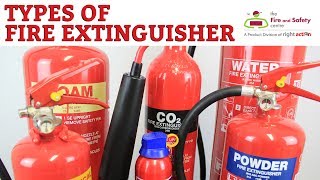 Types of Fire Extinguisher and Their Uses [upl. by Anavoig]