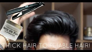 How To Style Wavy Hair  Wavy Mens Hairstyles [upl. by Zhang]