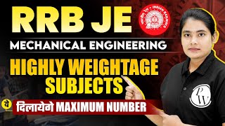 Railway Junior Engineer RRB JE🔥🔥 Mechanical Engineering Syllabus Exam Pattern Strategy [upl. by Krasnoff]