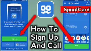 How To Login And Call in SpoofCard  Spoof Card Is Not Working  Spoofcard mein sign up kaise kare [upl. by Ajnat572]