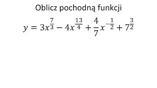 Pochodna funkcji jednej zmiennej cz11 Krysicki Włodarski przykład 650 [upl. by Olia]