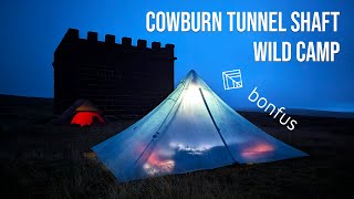 Wild Camping at Cowburn Shaft Tunnel in the Peak District  Bonfus Middus 2p [upl. by Brandy179]