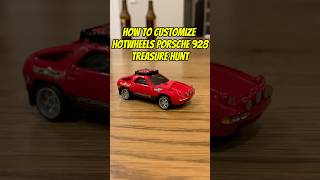 How to CUSTOMIZE HOTWHEELS PORSCHE 928S🔥hotwheels diy gt3 custom diecast cars porsche jdm [upl. by Enehs]