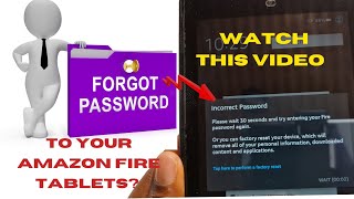 Forgot password to your Amazon fire Tablets Heres what to do [upl. by Chloe300]