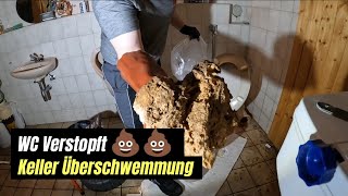 Rohrreinigung 130Ich war frustrier WC Abflussprobleme im Keller lösen [upl. by Ahsratan287]