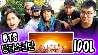 KPOP REACTION BTS 방탄소년단  IDOL [upl. by Rahel]