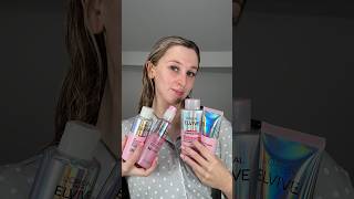 L’Oréal elvive glycolic gloss hair bundle is top tier🤩🤩🤩 haircare hairwashroutine [upl. by Susi]