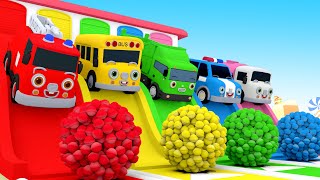 The Wheels on the Bus Best Dance Party  Fun Cars cartoon Learn Vehicle Names  Nursery Rhymes [upl. by Chavez]