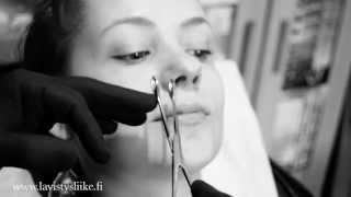 Lävistysliike  Nenälävistys  Nostril Piercing [upl. by Cioban]