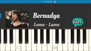 Bernadya  Lama  Lama Piano Tutorial [upl. by Powell]