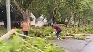 tornado hits Iowa Des Moines  Tornado aftermath damage [upl. by Ema]